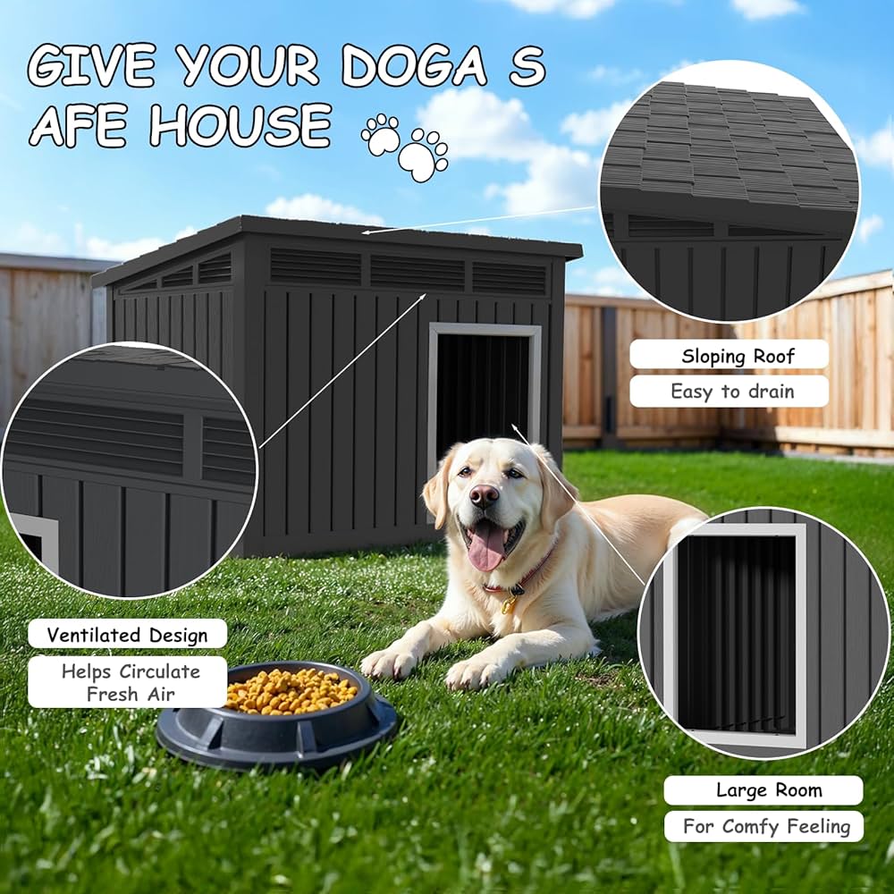 ドッグハウス Amazon.com : EasyUp Indoor Dog House with Hydraulic Lift